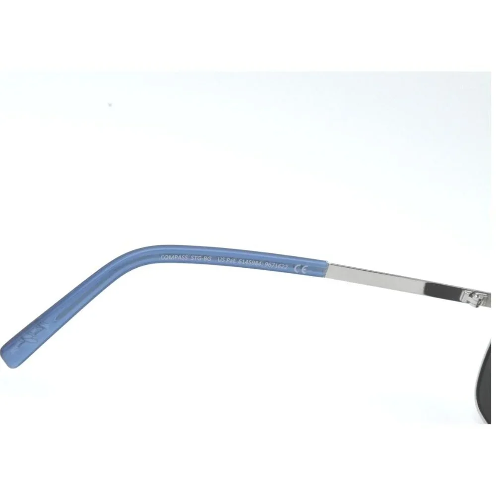 Maui Jim COMPASS MJ714-17 Silver Frames & Blue Arms / Neutral Grey  Pola…